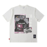 Men T Shirt Printed Short-Sleeved T-shirt Men's Fashion Brand Street round Neck Loose