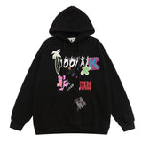 Men Hoodie Printed Clothing Spring and Autumn Men's Loose Casual Long Sleeves Sports Hoodie