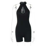Women Jumpsuit Spring Fashion round Neck Sleeveless Jumpsuit