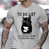 Men's T-shirts To Do List Drink Coffee