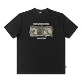Men T Shirt Printed Street Style Short Sleeve T-shirt Men and Women Couple