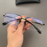CHH Chrome Hearts Glasses Pure Titanium Square Frameless Business Myopia Glasses Frame