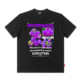 Men T Shirt High Street Short Sleeve T-shirt Men and Women Retro Cool Popular Brand
