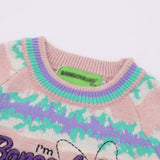 Women Sweater Letter Sweater Girls Autumn Leisure round Neck Long Sleeve Sweater