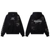 Unisex Vintage Hoodie Printed Sweater for Men and Women Casual Loose