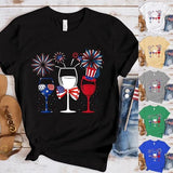 Women's Independence Day T Shirt round Neck Short Sleeve T-shirt Women's Top
