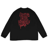 Men Hoodie Letter Print Sweatshirt Men's Casual Loose Pullover Sweater