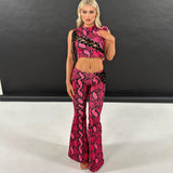 Women's Cargo Pants Printed Short-Sleeved T-shirt