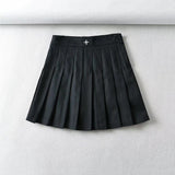 Women Skirt Preppy Style Spring High Waist Skirt Trendy Sports