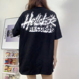 HS T Shirt Technology Touching Image Printing Casual Loose