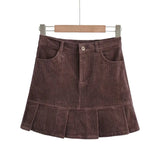 Women Skirt Autumn and Winter Women's Pleated Skirt Short Skirt