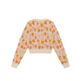 Women Sweater Short Sweater Women's Autumn Casual round Neck Sweater