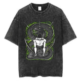 Mens Vintage T Shirt Streetwear Harajuku Japan