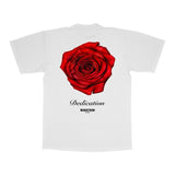 New vintage Harajuku casual short sleeve rose letter print
