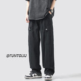 Men Sweatpants Men's Summer Loose Casual Pants Straight Mopping Pants