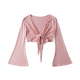 Women T-shirt Summer Cardigan Long Sleeve V-neck Slim Fit Sun Protection Shirt