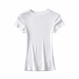 Women T-shirt Summer round Neck Short Sleeves T-shirt Women's T-shirt