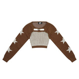 Women Sweater Short Knitwear for Girls Autumn XINGX Top