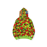Bathing Ape Shark Head Ape Head XINGX Camouflage Sweater Men's Casual Zip Coat