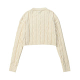 Women Sweater Long Sleeve Short Sweater Casual Spring and Autumn round Neck Sweater