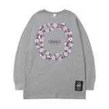 Men Long Sleeve Shirt Letter Printed Long Sleeve T-shirt Men's Loose Casual