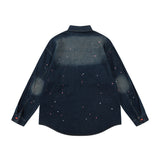 Men Denim Jacket Men's Long Sleeve Shirt Denim Clothes Jacket