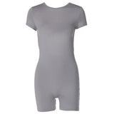 Women Jumpsuit Winter Fashion Sexy Slim Fit Short-Sleeved Jumpsuit