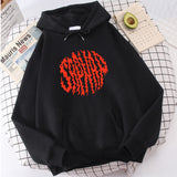 SAPNAP Letter Print Hooded Men Women Creativity Trendy Hoodie