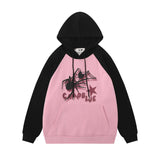 Men Hoodie Printed Hoodie Loose Animal Stitching Sports