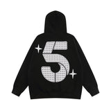 Men Hoodie Number 5 XINGX Printed Hoodie