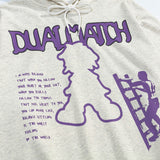 Men Hoodie Cartoon Letter Print Hoodie
