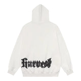 Men Hoodie Loose Hooded Sweater Men's Fashion Brand Vibe Letter Printed Long Sleeve Sports