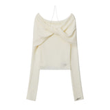 Women Sweater Women's Spring and Autumn Short Long Sleeve Top