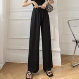 Palazzo Pants Knitted Wide-Leg Pants Summer High Waist Loose Drooping
