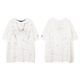 Men T Shirt Rhinestone Hot Fixed Short Sleeve T-shirt Men's Summer Fashion Brand Loose