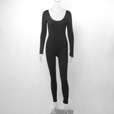 Women Jumpsuit Spring and Summer Long Sleeves Slim Fit Hip Raise Jumpsuit