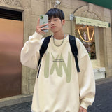 Men Hoodie Dark Gray round Neck Sweater for Boys
