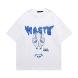 Men T Shirt Heart Printing Short-Sleeved T-shirt Men's Loose Couple Casual
