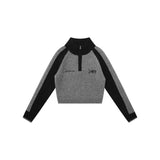 Women Sweater Splicing Knitwear Women's Autumn Leisure Long Sleeve