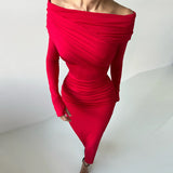 Women Desses Spring Dress Long Sleeve Temperament