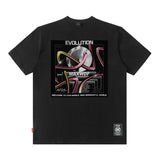 Men T Shirt Printed Fashion Brand Short Sleeve T-shirt Men's and Women's Hip Hop Loose Top
