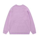 Women Sweater Cinnamoroll Babycinnamoroll Jacquard round Neck Sweater Loose Long Sleeve Autumn and Winter