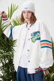 Unisex Jacket Autumn Knitted Patch Baseball Uniform Women's Clothing
