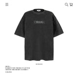 American vintage street T-shirt pure cotton men's and women's summer loose