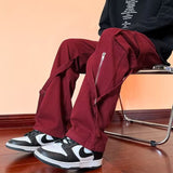 Men Sweatpants Men's Loose Wide Leg Straight Casual Pants