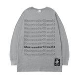 Men Long Sleeve Shirt Fashion Brand Autumn and Winter Long Sleeve Bottoming T-shirt Men and Women Hiphop Loose