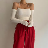 Women Long Sleeve Shirt Long Sleeve Short Top Female Autumn and Winter