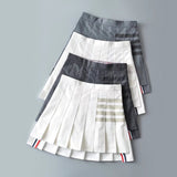 Women Skirt Pleated Skirt Preppy Style
