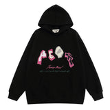 Men Hoodie Letter Printed Hoodie Loose Casual Long Sleeves Pullover Hoodie Men