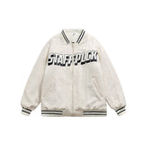 Unisex Jacket Winter Affixed Cloth Embroidered Cotton Jacket